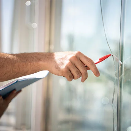 broken glass repair in Dania Beach, FL